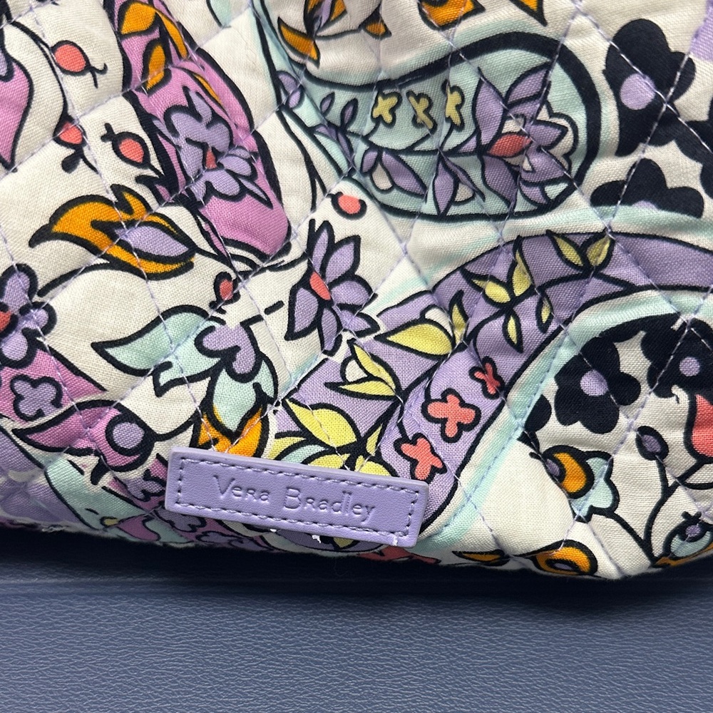 Vera Bradley Paisley Quilted Travel Tote - Purple Multi - Picture 2 of 4